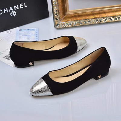 CHANEL Shallow mouth flat shoes Women--002